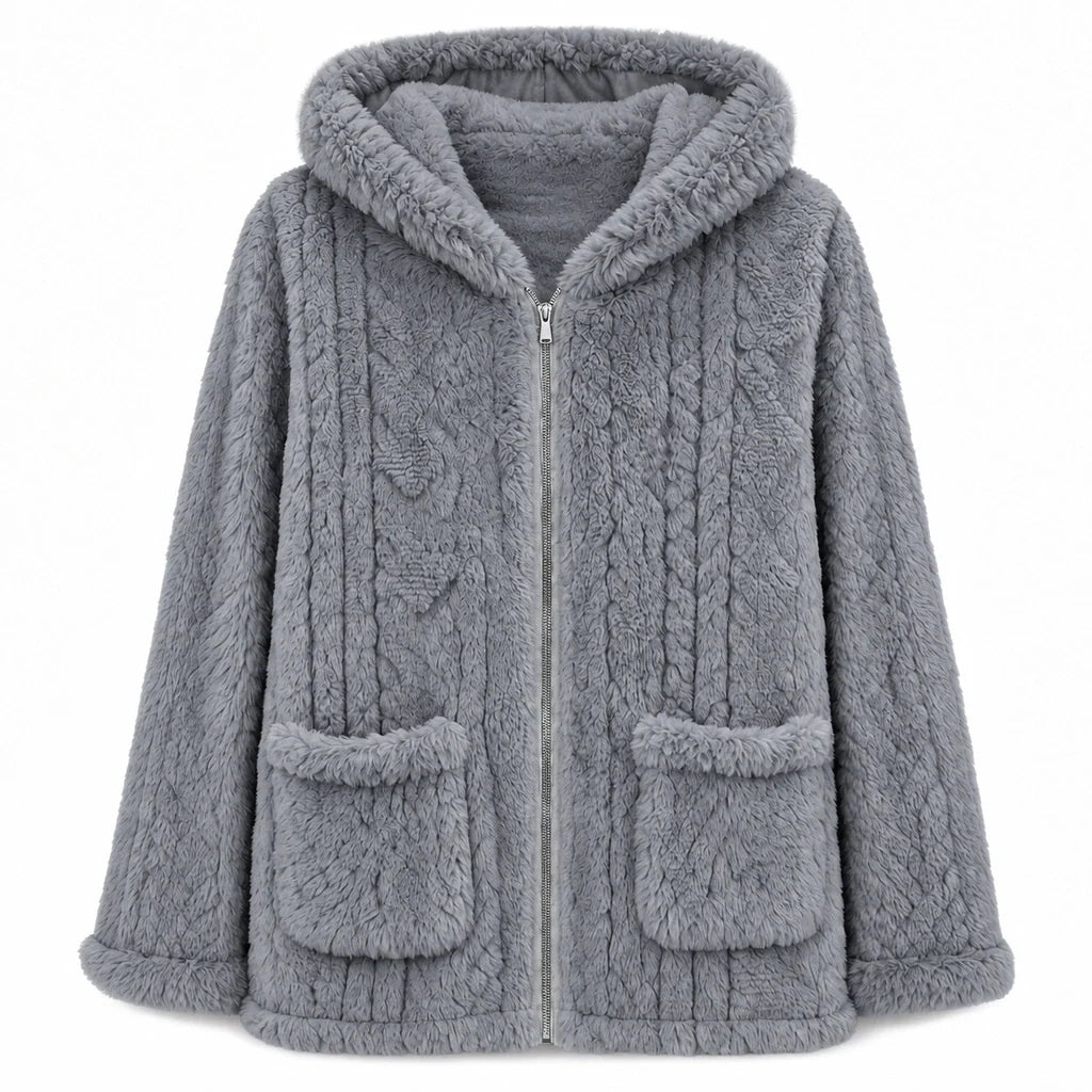💖Black Friday Mega Deal – 50% off!💖 ❄️Women's Casual Plush Solid Color Cardigan🧸