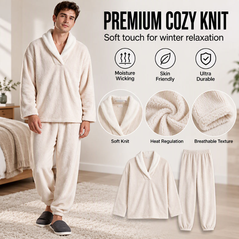🖤Black Friday Sale:50% OFF🖤 Men's Cozy Thermal Fluffy Pajama Set