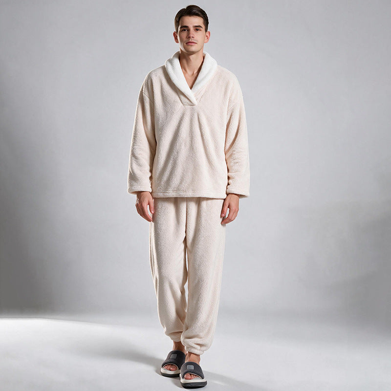 🖤Black Friday Sale:50% OFF🖤 Men's Cozy Thermal Fluffy Pajama Set