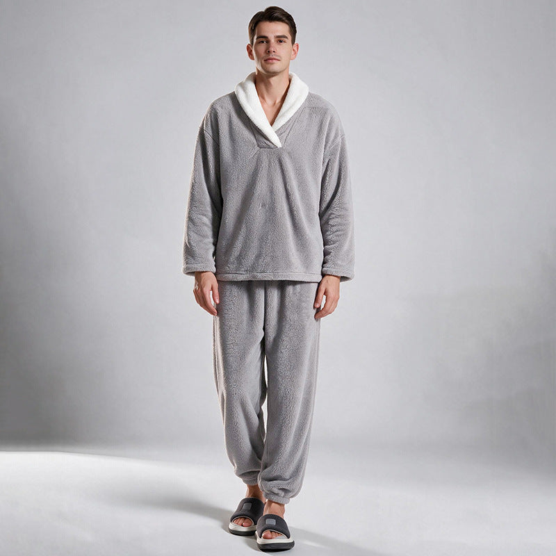 🖤Black Friday Sale:50% OFF🖤 Men's Cozy Thermal Fluffy Pajama Set