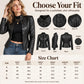 🖤Black Friday Sale:50% OFF🖤 😎Women's Slim-Fit Faux Leather Jacket