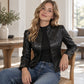🖤Black Friday Sale:50% OFF🖤 😎Women's Slim-Fit Faux Leather Jacket