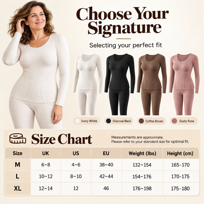 💖Black Friday Mega Deal – 50% off!💖 ✨Women's Seamless Self-Heating Thermal Underwear Set