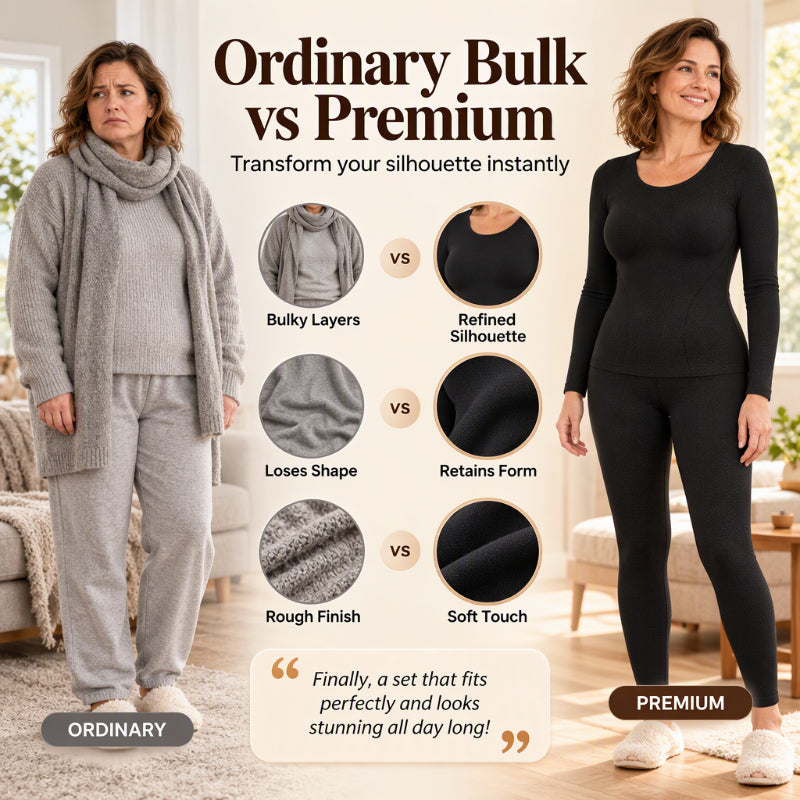 💖Black Friday Mega Deal – 50% off!💖 ✨Women's Seamless Self-Heating Thermal Underwear Set