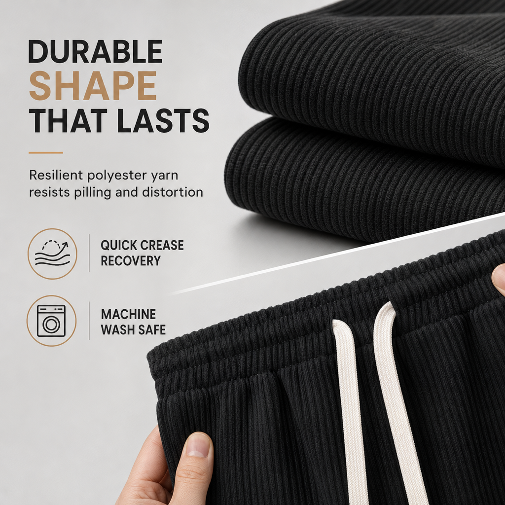 🖤Black Friday Sale:50% OFF🖤 🏃‍♀️Men's Lightweight Corduroy Casual Pants Loose Fit Straight Leg Trousers