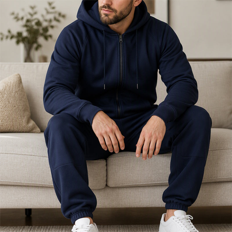 🖤Black Friday Sale:50% OFF🖤 💪Men's Casual Cozy Thermal Hooded Jumpsuit