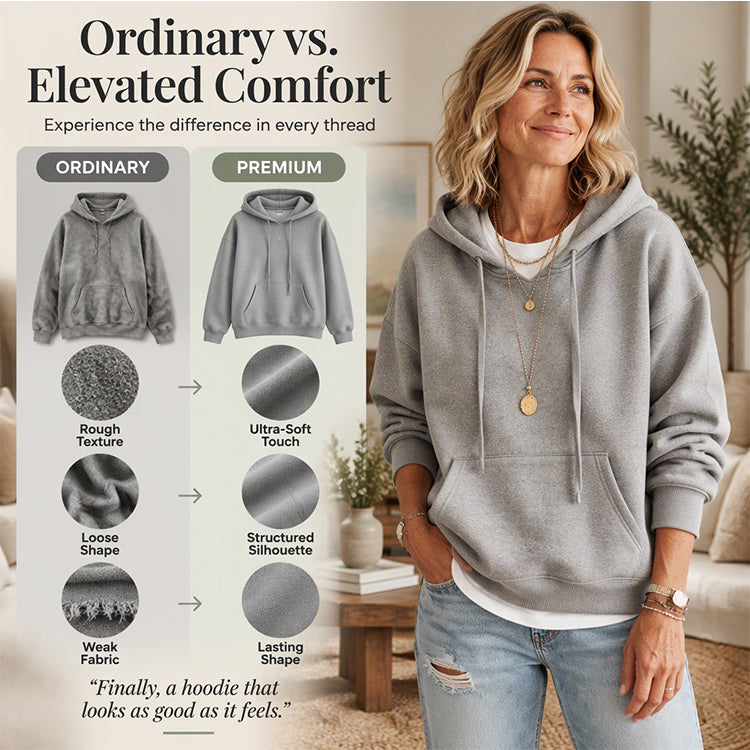 💖Black Friday Mega Deal – 50% off!💖 🏃‍♀️Women's Casual Oversized Drawstring Hoodie