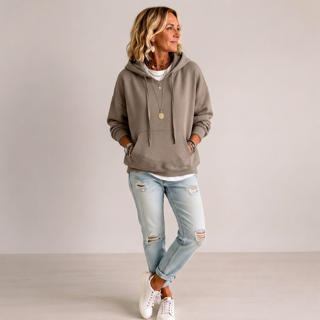 💖Black Friday Mega Deal – 50% off!💖 🏃‍♀️Women's Casual Oversized Drawstring Hoodie