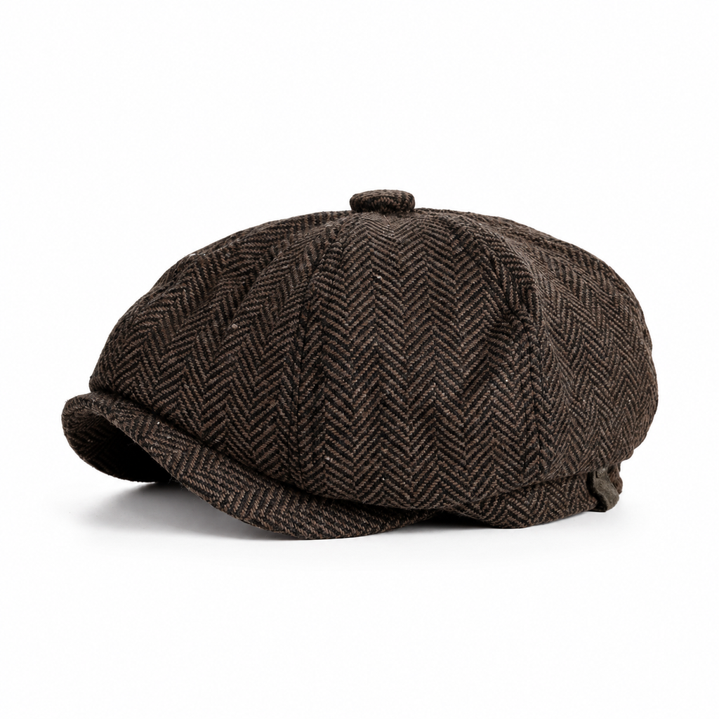 ✨Vintage British Style Newsboy Cap🕵️‍♂️Classic Casual Flat Cap Octagonal Beret Hat