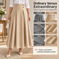 💥 Limited Time Offer 👗 Women's High-Waisted Pleated A-Line Maxi Skirt ✨ high waist, pleated design, flowy A-line long skirt