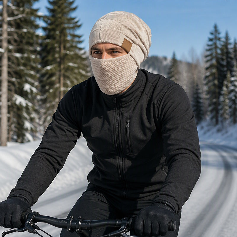 🖤Black Friday Sale:50% OFF🖤 ❄️ Winter Thermal Hat with Integrated Face Mask