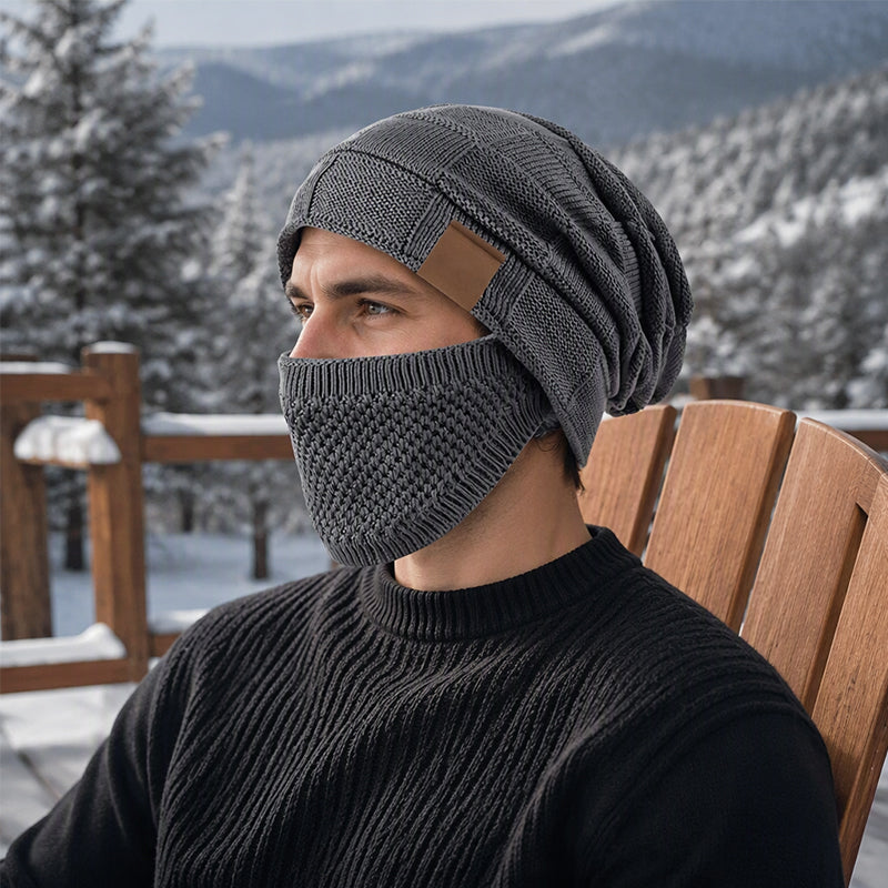 🖤Black Friday Sale:50% OFF🖤 ❄️ Winter Thermal Hat with Integrated Face Mask