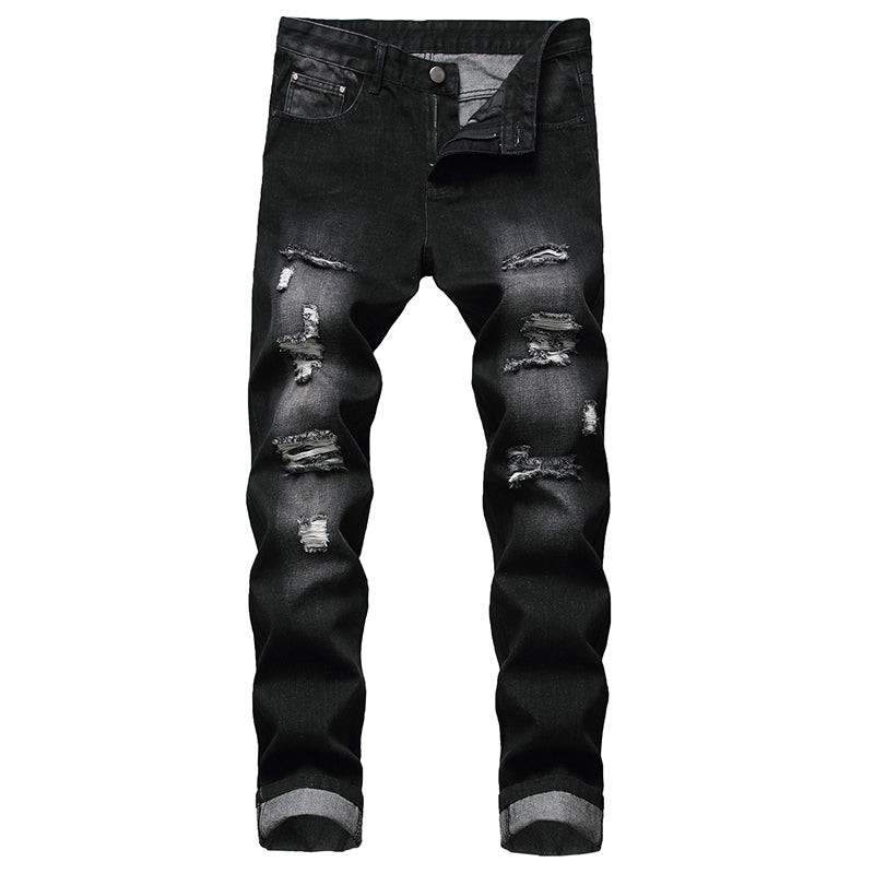 🖤Black Friday Sale:50% OFF🖤 🤠Men's Ripped Slim-Fit Distressed Denim Jeans
