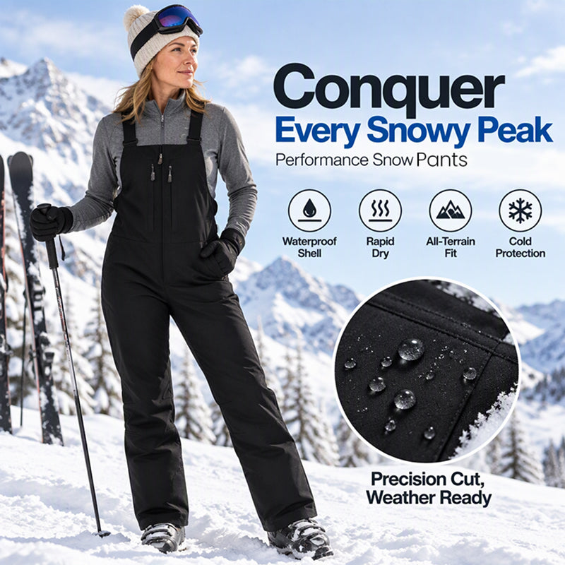 🏂 Unisex Waterproof Ski Bib Pants ✨ Snow-Ready Protection
