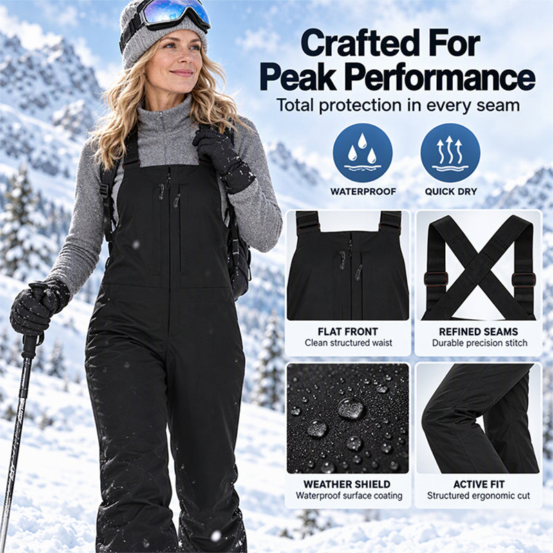 🏂 Unisex Waterproof Ski Bib Pants ✨ Snow-Ready Protection