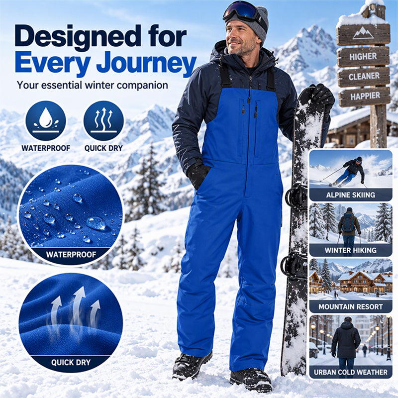 🏂 Unisex Waterproof Ski Bib Pants ✨ Snow-Ready Protection
