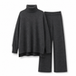 ❄️Women Loose Turtleneck Sweater and Knit Pants Set Casual Thick Warm Fall Winter Two Piece Outfit