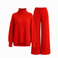 ❄️Women Loose Turtleneck Sweater and Knit Pants Set Casual Thick Warm Fall Winter Two Piece Outfit