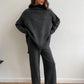 ❄️Women Loose Turtleneck Sweater and Knit Pants Set Casual Thick Warm Fall Winter Two Piece Outfit