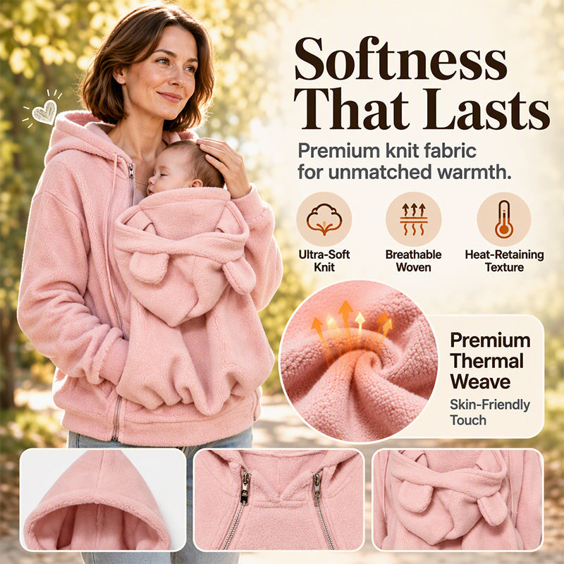 🧸 Cozy Warm Babywearing Hooded Jacket