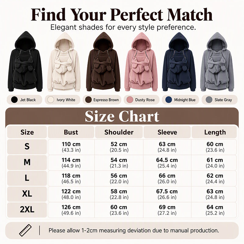 🧸 Cozy Warm Babywearing Hooded Jacket