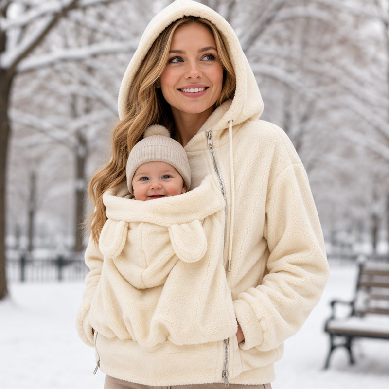 🧸 Cozy Warm Babywearing Hooded Jacket
