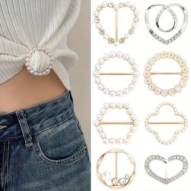✨ Elegant Metal Shirt Corner Buckle