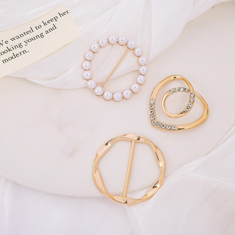 ✨ Elegant Metal Shirt Corner Buckle