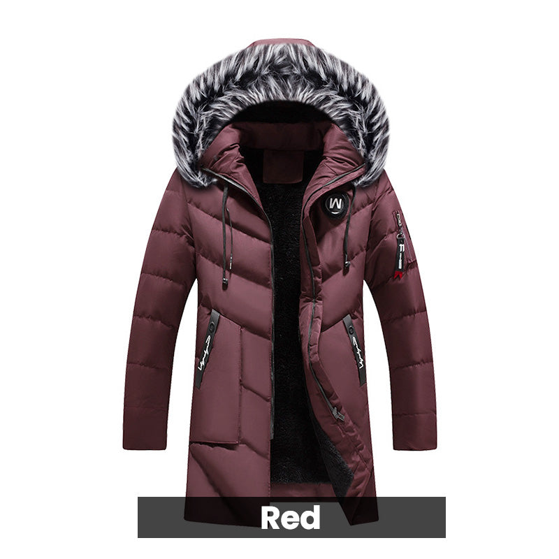 ❄️ Men's Warm Hooded Long Jacket for Cold Weather🥠