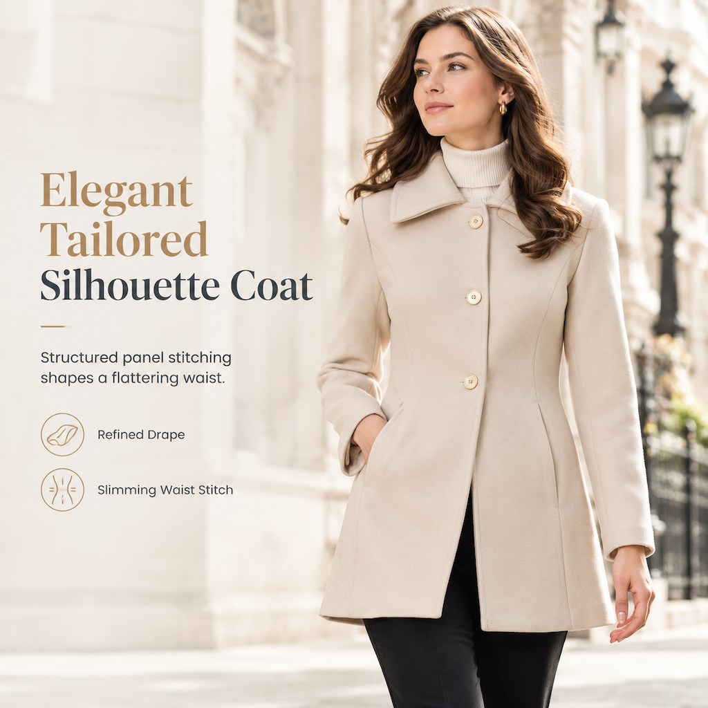 ✨ Women Elegant Mid-Length Plaid Trench Coat Versatile Autumn Winter