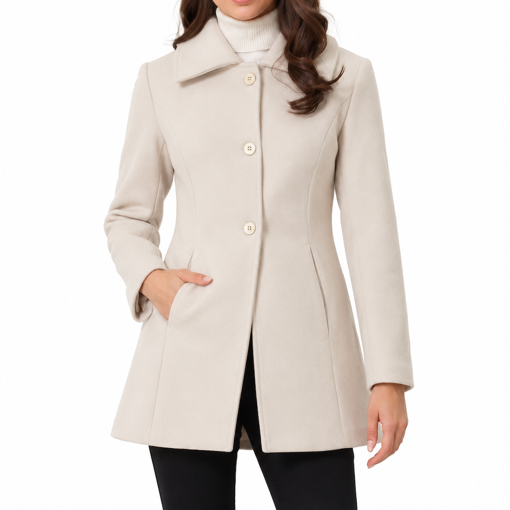 ✨ Women Elegant Mid-Length Plaid Trench Coat Versatile Autumn Winter