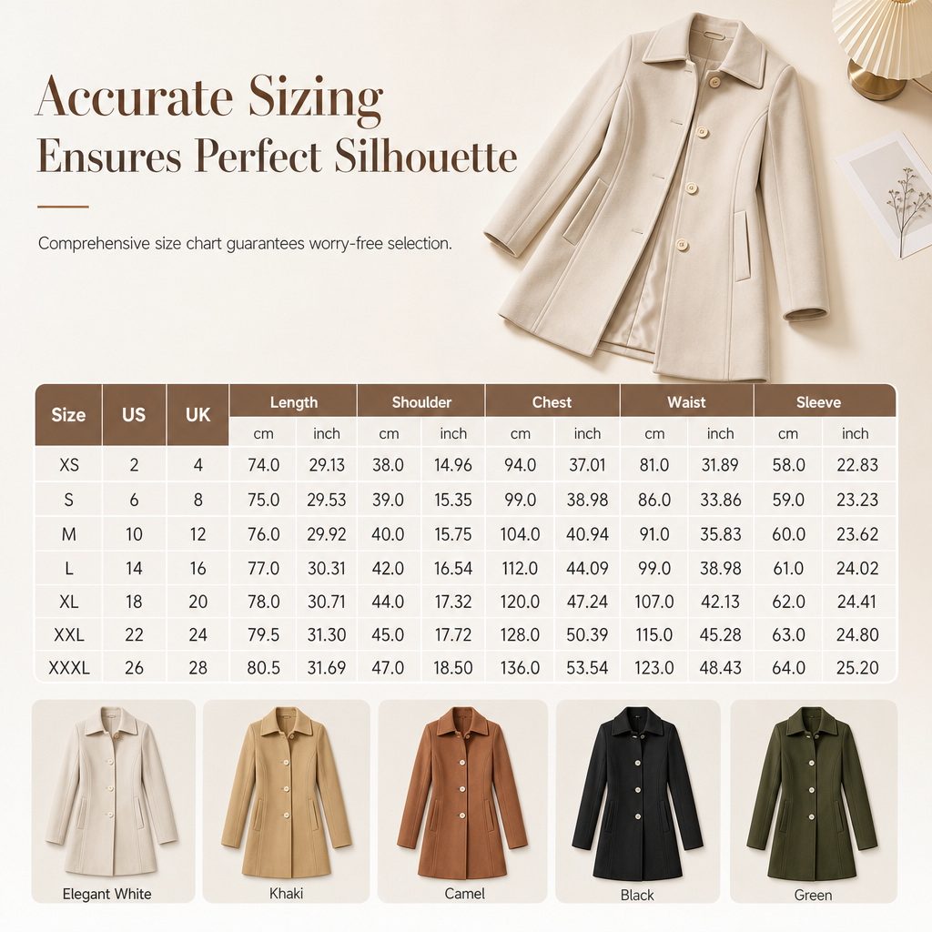 ✨ Women Elegant Mid-Length Plaid Trench Coat Versatile Autumn Winter