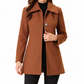 ✨ Women Elegant Mid-Length Plaid Trench Coat Versatile Autumn Winter