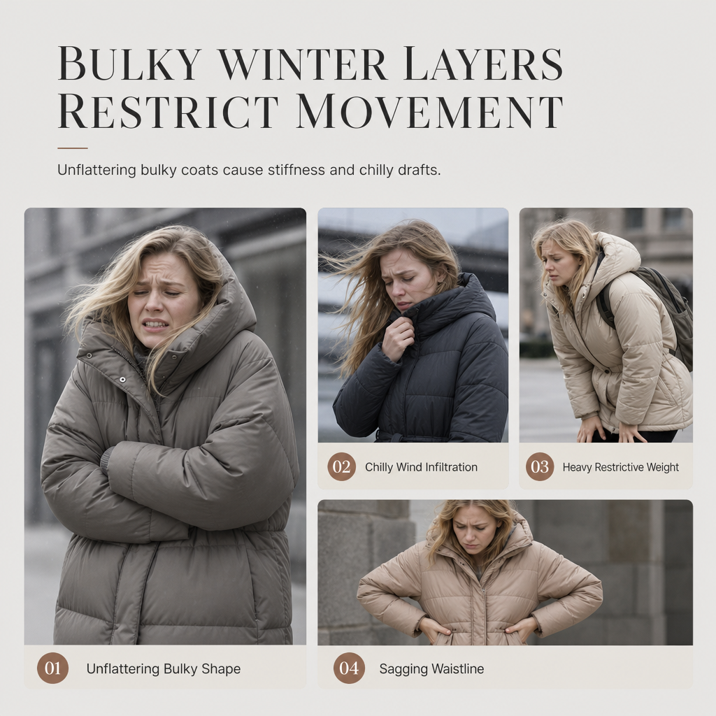 ❄️ Women's Long Hooded Padded Coat