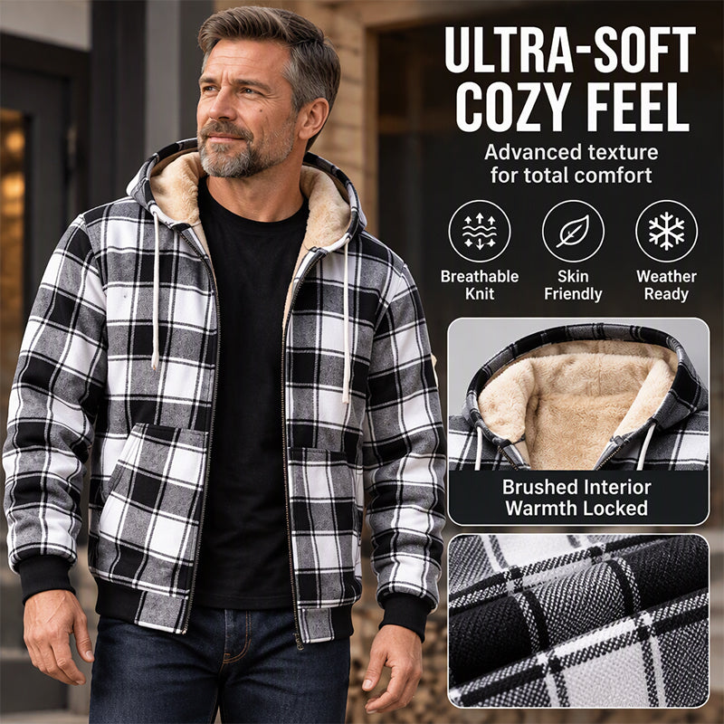 Men's Casual Thermal Hooded Jacket