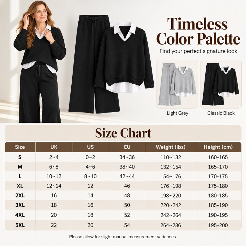 ☕️ Women's Casual Cozy Knit 3-Piece Set