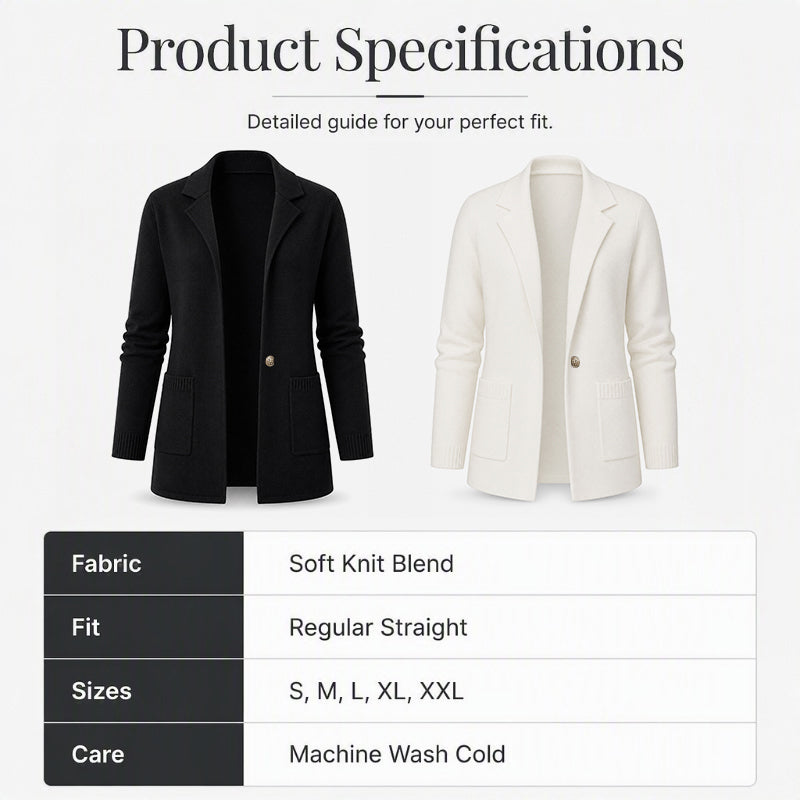 🖤Black Friday Sale:50% OFF🖤 Women's Lapel Collar Knit Cardigan