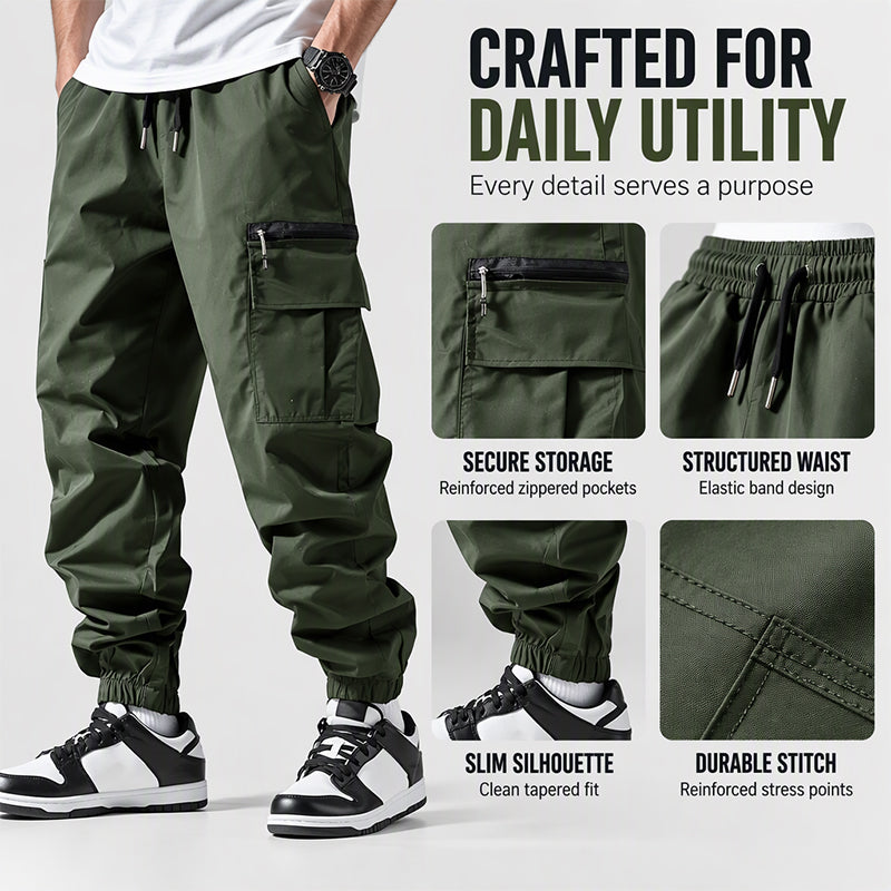 🚶 Men's Casual Multi-Pocket Cargo Pants