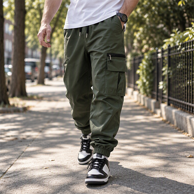 🚶 Men's Casual Multi-Pocket Cargo Pants