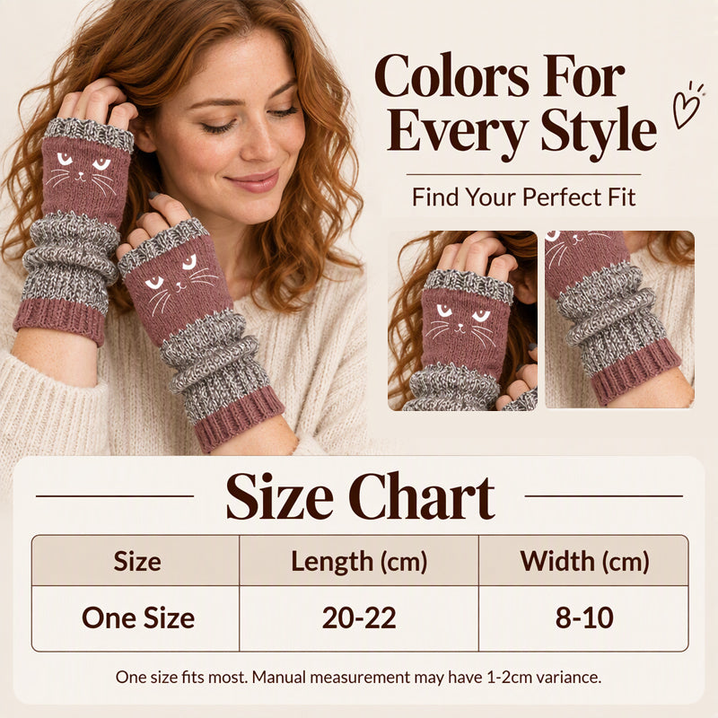 🧤 Winter Warm Half Finger Knitted Gloves