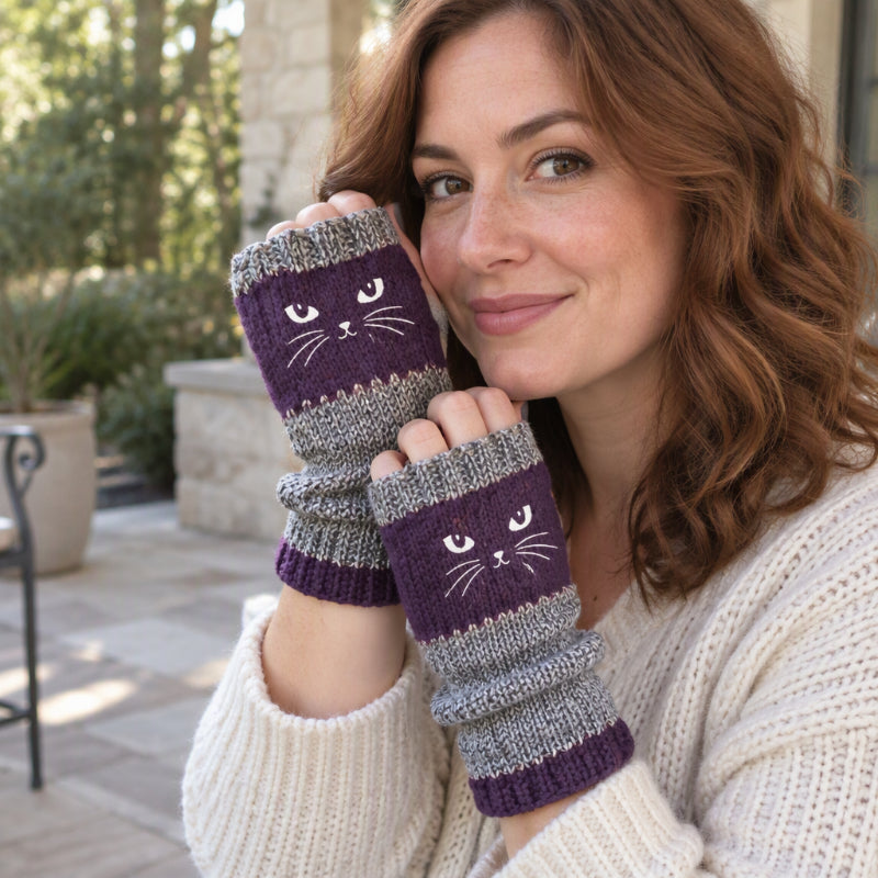 🧤 Winter Warm Half Finger Knitted Gloves