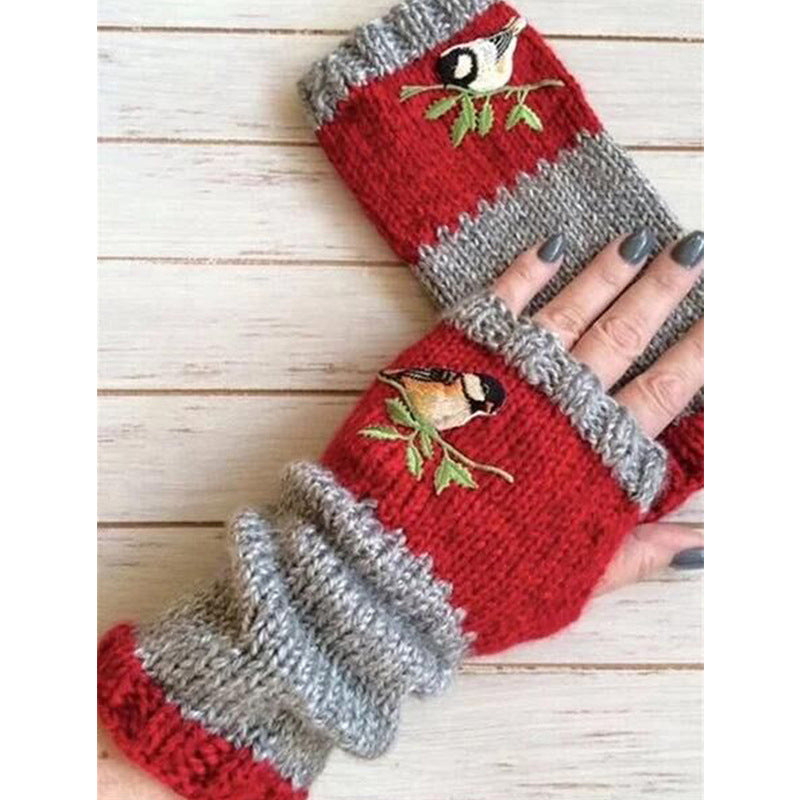 🧤 Winter Warm Half Finger Knitted Gloves