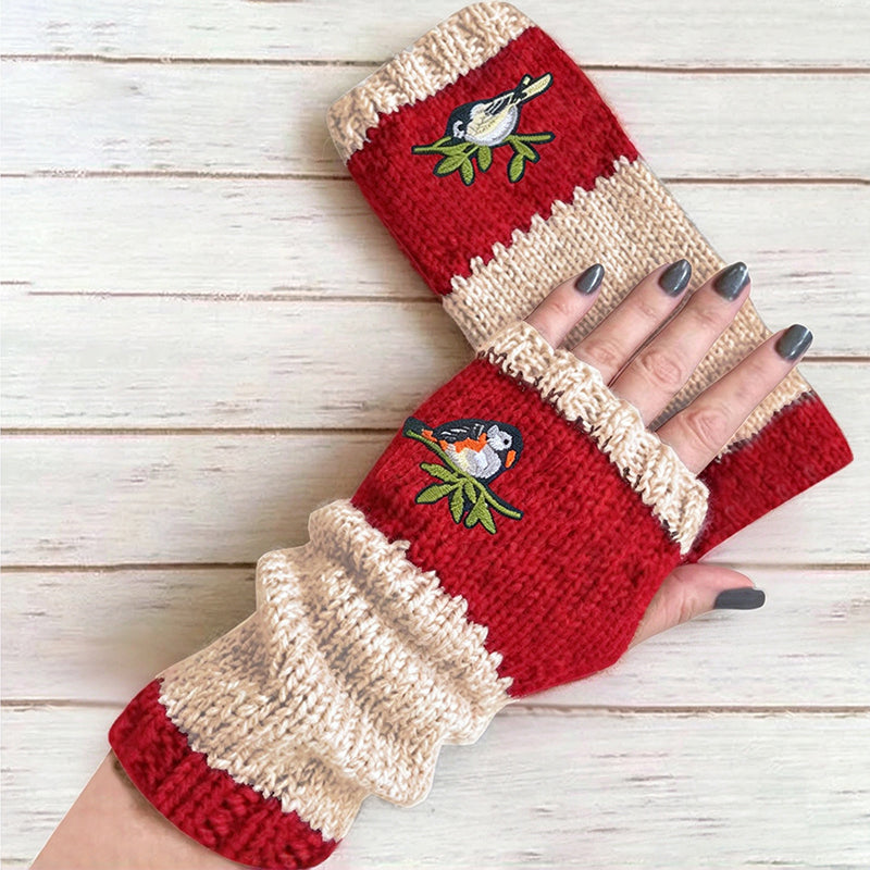 🧤 Winter Warm Half Finger Knitted Gloves