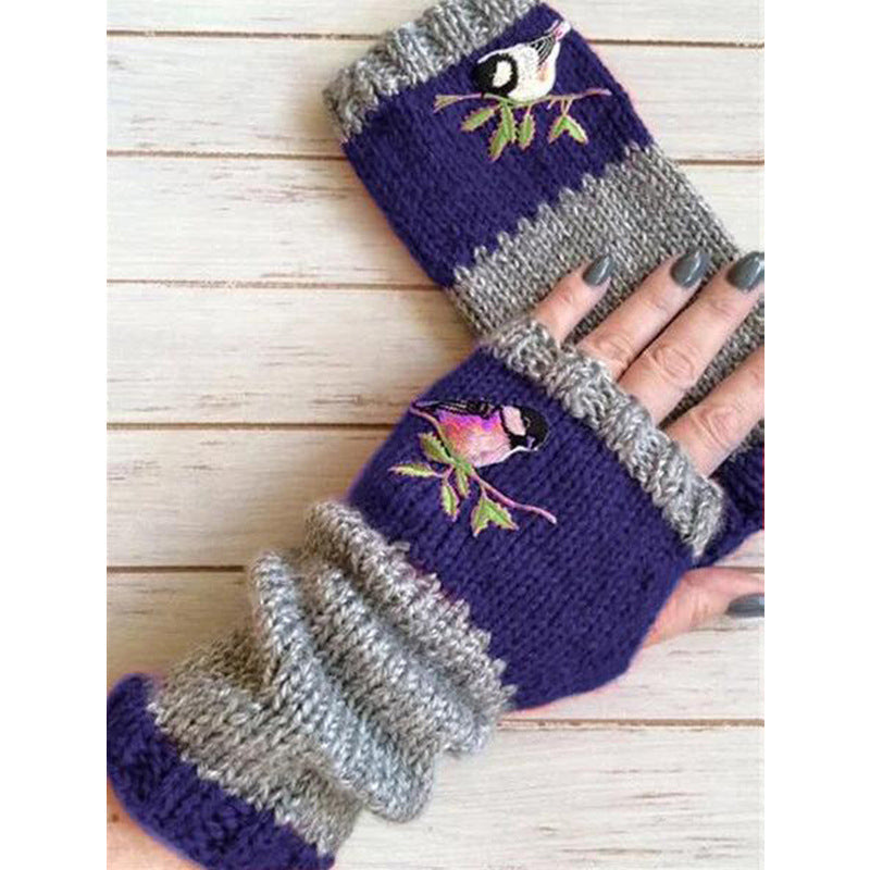 🧤 Winter Warm Half Finger Knitted Gloves