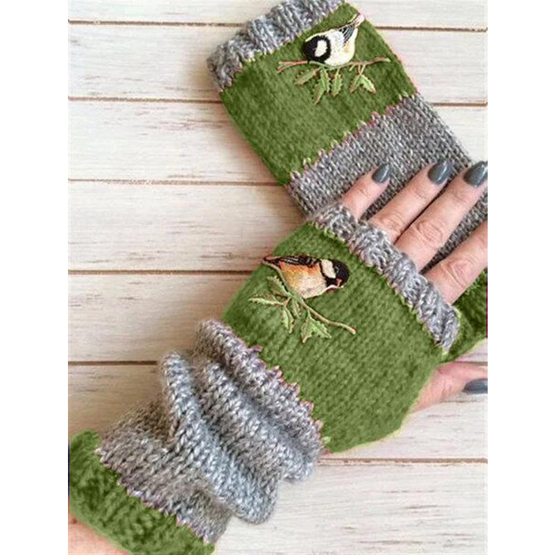 🧤 Winter Warm Half Finger Knitted Gloves