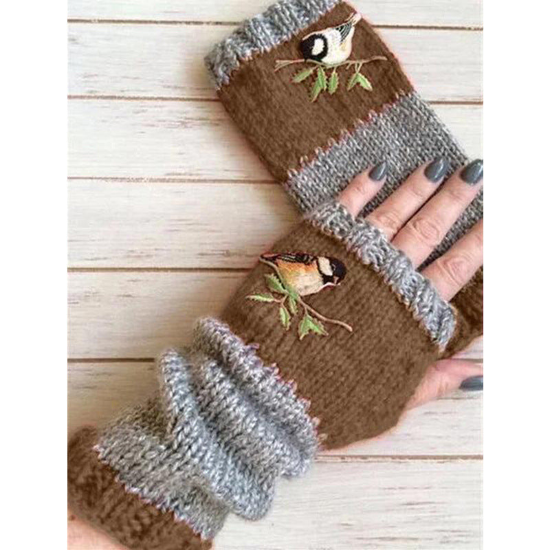 🧤 Winter Warm Half Finger Knitted Gloves