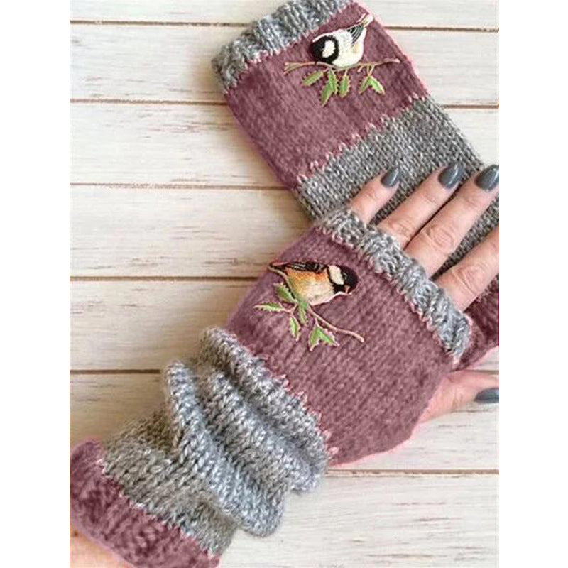 🧤 Winter Warm Half Finger Knitted Gloves