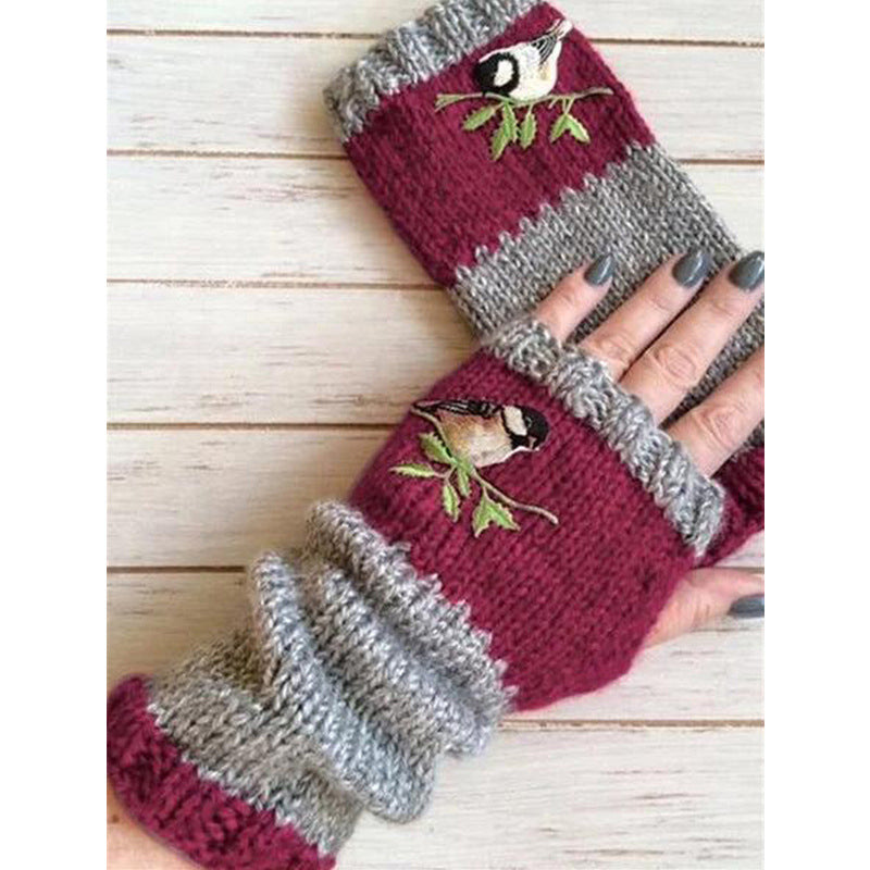 🧤 Winter Warm Half Finger Knitted Gloves