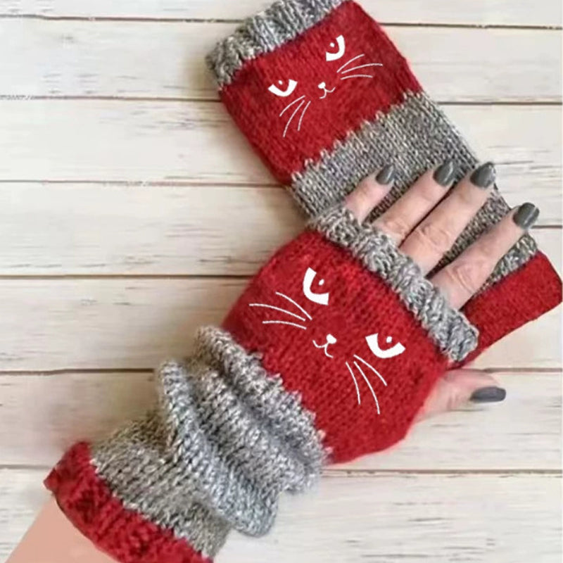 🧤 Winter Warm Half Finger Knitted Gloves