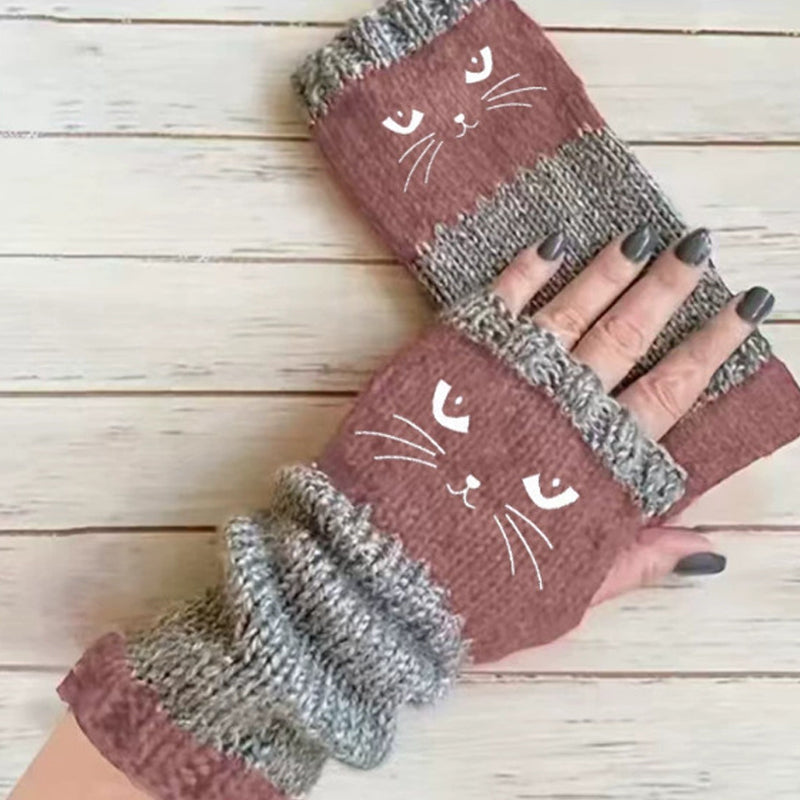 🧤 Winter Warm Half Finger Knitted Gloves